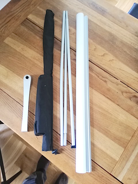 self-standing poster parts